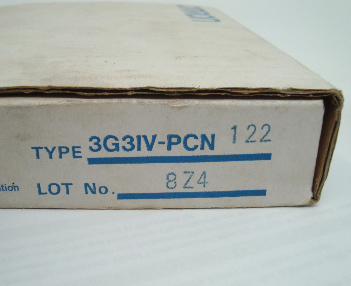 Typenschild 3G3IV-PCN122 Alarm Parameter Auslesen