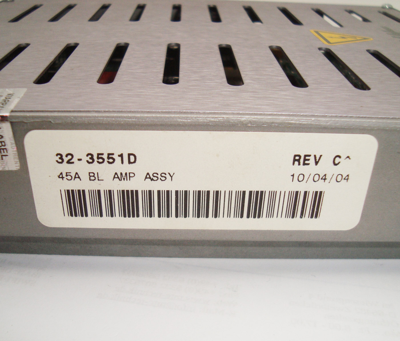 Manual 32-3551D Bedienungsanleitung